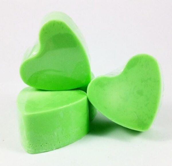 Jabón corazón manzana verde